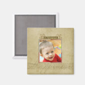 Foto-Magnet für Freude und Glück Magnet (Vorderseite/Rückseite)