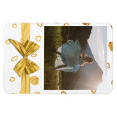 Foto Magnet für Gold und Weiß (Horizontal)