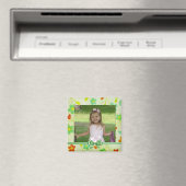 Foto-Magnet für grüne Holzflorale Magnet (In Situ (Geschirrspüler))