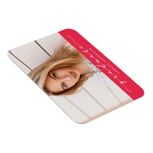 Foto Magnet für klassischen Roten Abschluss (Rechte Seite)