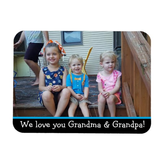 Foto Magnet für Oma und Opa (Horizontal)