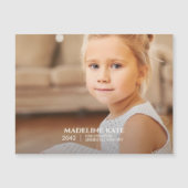 Foto-Magnet für Schuljahr Magnetkarte (Vorderseite)