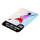 Foto-Magnet für Sportteam-Player (3"x4"in) Magnet (Linke Seite)