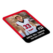 Foto-Magnet für Sportteam-Player (3"x4"in) Magnet (Rechte Seite)