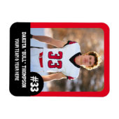 Foto-Magnet für Sportteam-Player (3"x4"in) Magnet (Horizontal)