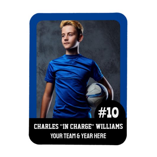 Foto-Magnet für Sportteam-Player (3"x4"in) Magnet (Vertikal)