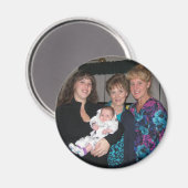 Foto-Magnet für vier Generationen Magnet (Vorderseite/Rückseite)