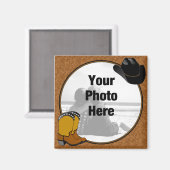 Foto-Magnet für Western Magnet (Vorderseite/Rückseite)