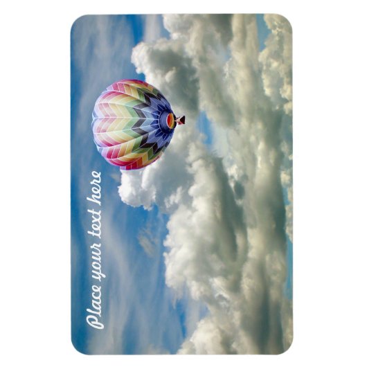 Foto Magnet - Heißluftballon (Vorlage) (Vertikal)