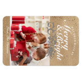 Foto Magnet - Merry & Bright Gold (Horizontal)