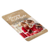 Foto Magnet - Merry & Bright Gold (Rechte Seite)