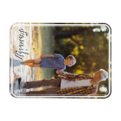 Foto-Magnet mit benutzerdefiniertem Foto und Text Magnet (Horizontal)