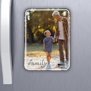 Foto-Magnet mit benutzerdefiniertem Foto und Text Magnet