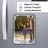 Foto-Magnet mit benutzerdefiniertem Foto und Text Magnet