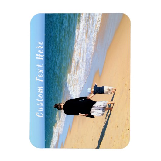 Foto-Magnet mit benutzerdefiniertem Text personali Magnet (Vertikal)