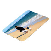 Foto-Magnet mit benutzerdefiniertem Text personali Magnet (Linke Seite)