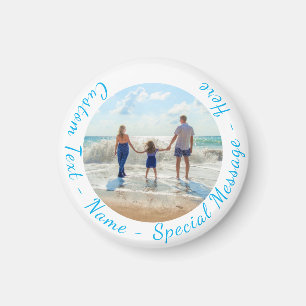 Foto-Magnet mit benutzerdefiniertem Text personali Magnet