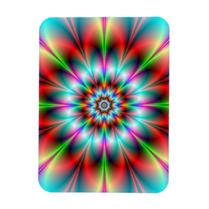 Foto-Magnet mit doppelter Blume Magnet