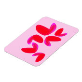 Foto-Magnet mit Herzen Magnet (Linke Seite)