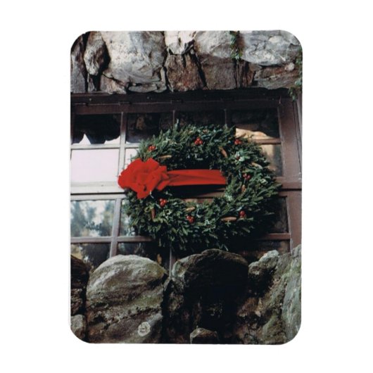 Foto Magnet mit Kranz (Vertikal)