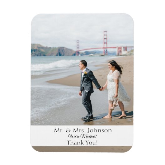 Foto Magnet Modern Danke Magnet-Bottom-Banner (Vertikal)