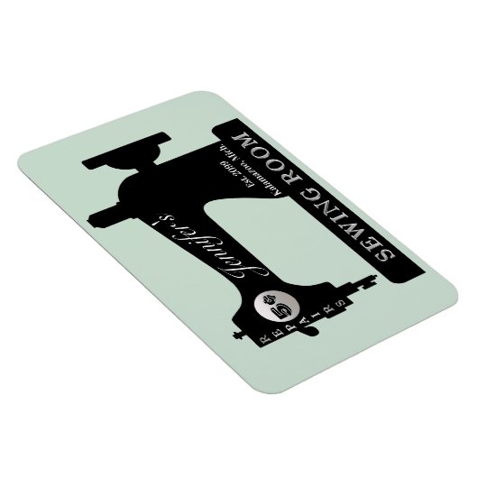 Foto Magnet Seamress Quilter Nähraum (Rechte Seite)