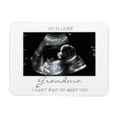 Foto Magnet Ultrasound Geschenke für Oma Sonogram (Horizontal)