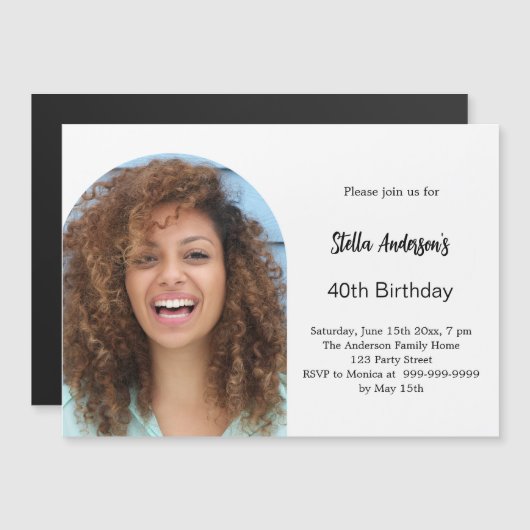 Foto Magneteinladung (Vorne/Hinten)