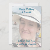 Foto-Magnetkarte für den Geburtstag Magneteinladung (Vorderseite)