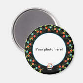 Foto-Magnetvorlage Magnet (Vorderseite/Rückseite)