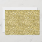 Foto Magnolia Blumenstrauß-Glitzer Einladung (Rückseite)