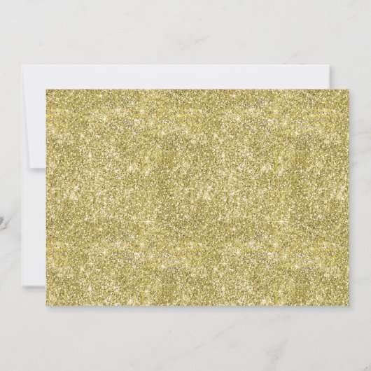 Foto Magnolia Blumenstrauß-Glitzer Einladung (Rückseite)