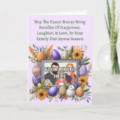 Foto, Mai die Osterhase bringen Bündel von Glück Karte (Vorderseite)