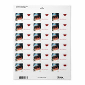 Foto-Mailing-Etikett Adressaufkleber (Vorne)