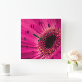 Foto, Makro Quadratische Wanduhr (Zuhause)