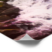 Foto-Malerei für kleine Waldflächen Wasserfall Poster (Ecke)