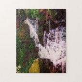 Foto-Malerei für kleine Waldflächen Wasserfall Puzzle (Vertikal)