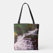 Foto-Malerei für kleine Waldflächen Wasserfall Tasche (Rückseite)