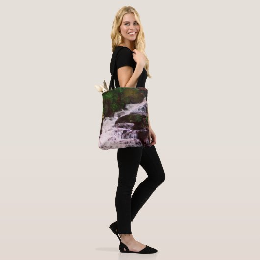 Foto-Malerei für kleine Waldflächen Wasserfall Tasche (Am Model)