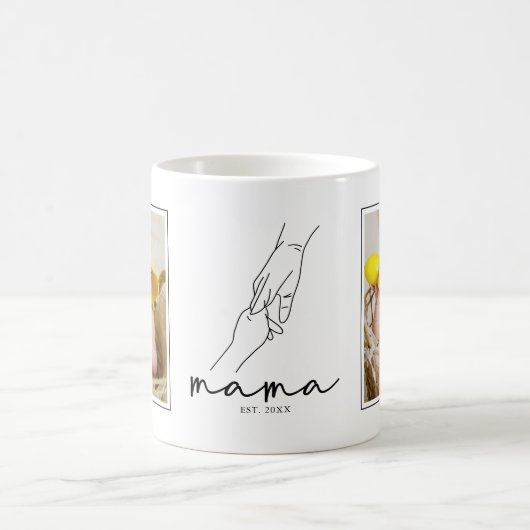 Foto Mama 2 eingerichtet Kaffeetasse (Mittel)