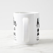 Foto-Mama des benutzerdefinierten Herzens in einer Jumbo-Tasse (Rückseite)