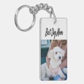 Foto Mama für Hunde Schwarzer Text Schlüsselanhänger (Vorderseite links)