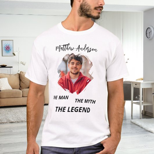 Foto man Mythos Legende Name Spaß T-Shirt