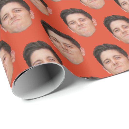 Foto-Mandarine Orange Geschenkpapier (Rolleneckpunkt)