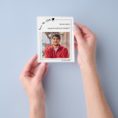 Foto-Mann moderne einfache Abschluss-Save-the-Date Flyer (Gruppe)