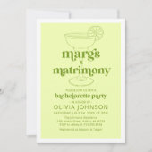 Foto Margs & Matrimone Cocktail Bachelorette Einladung (Vorderseite)
