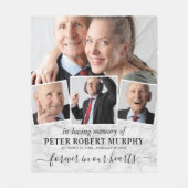 Foto-Marmor für Erinnerungen Fleecedecke (Vorderseite)