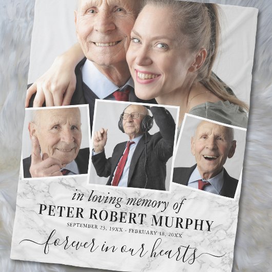 Foto-Marmor für Erinnerungen Fleecedecke