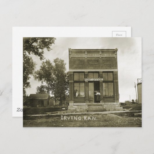 FOTO MARSHALL LANDKREIS KS POSTKARTE (Vorne/Hinten)