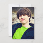 Foto Masculine 25. Geburtstag Einladung (Rückseite)